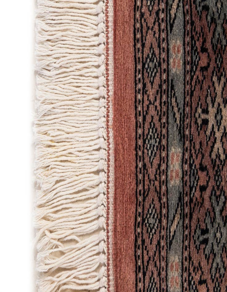 Detail image of  4' 2 x 6' 3  Hand Knotted Bokhara Oriental Wool Rug