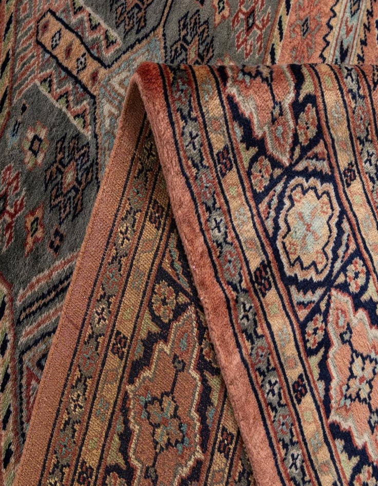 Detail image of  4' 3 x 6' 5  Hand Knotted Bokhara Oriental Wool Rug