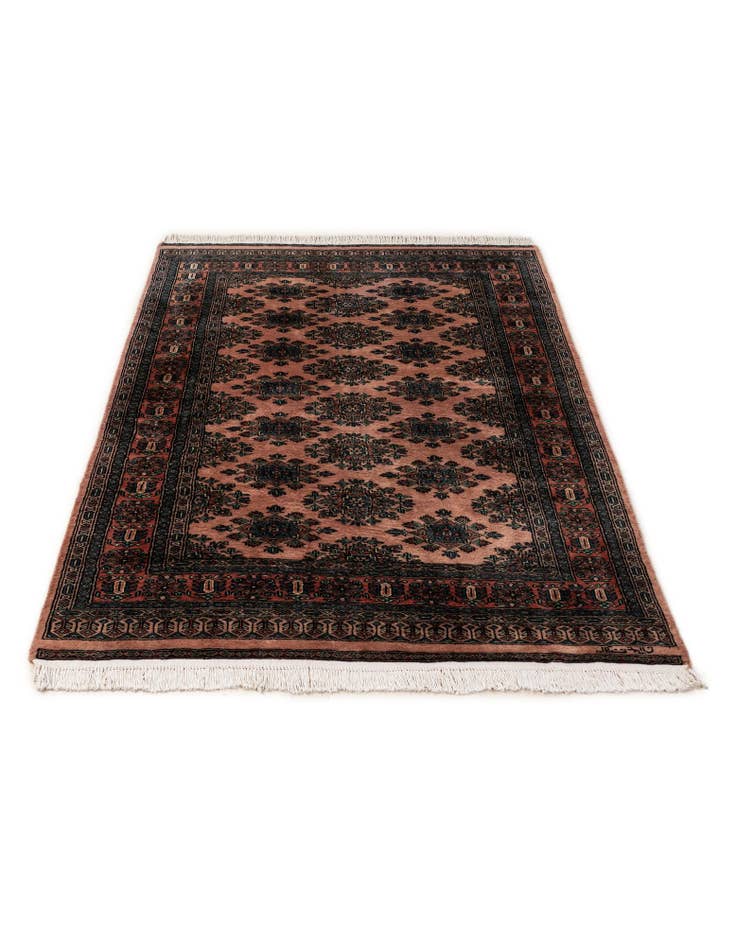 Detail image of  4' 3 x 6' 7  Hand Knotted Bokhara Oriental Wool Rug