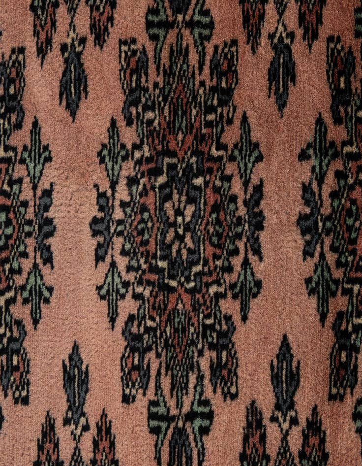 Detail image of  4' 3 x 6' 7  Hand Knotted Bokhara Oriental Wool Rug