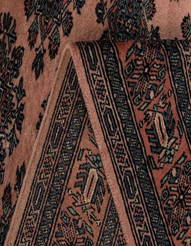 Detail image of  4' 3 x 6' 7  Hand Knotted Bokhara Oriental Wool Rug