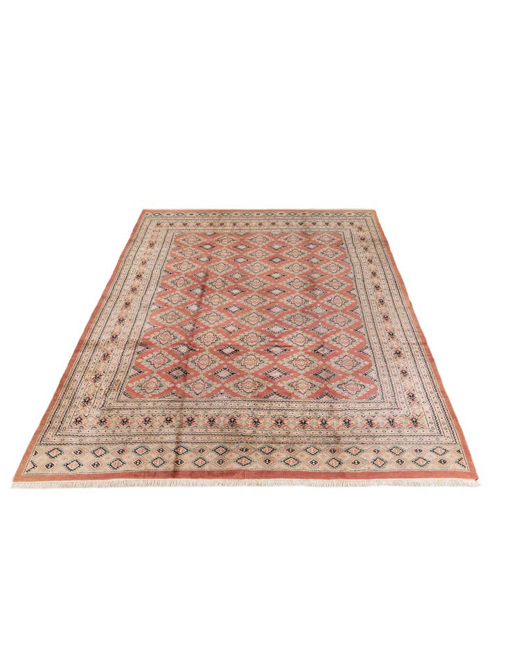 Detail image of  7' 3 x 9' 6  Hand Knotted Bokhara Oriental Rug