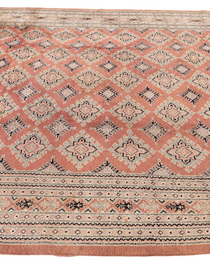 Detail image of  7' 3 x 9' 6  Hand Knotted Bokhara Oriental Rug