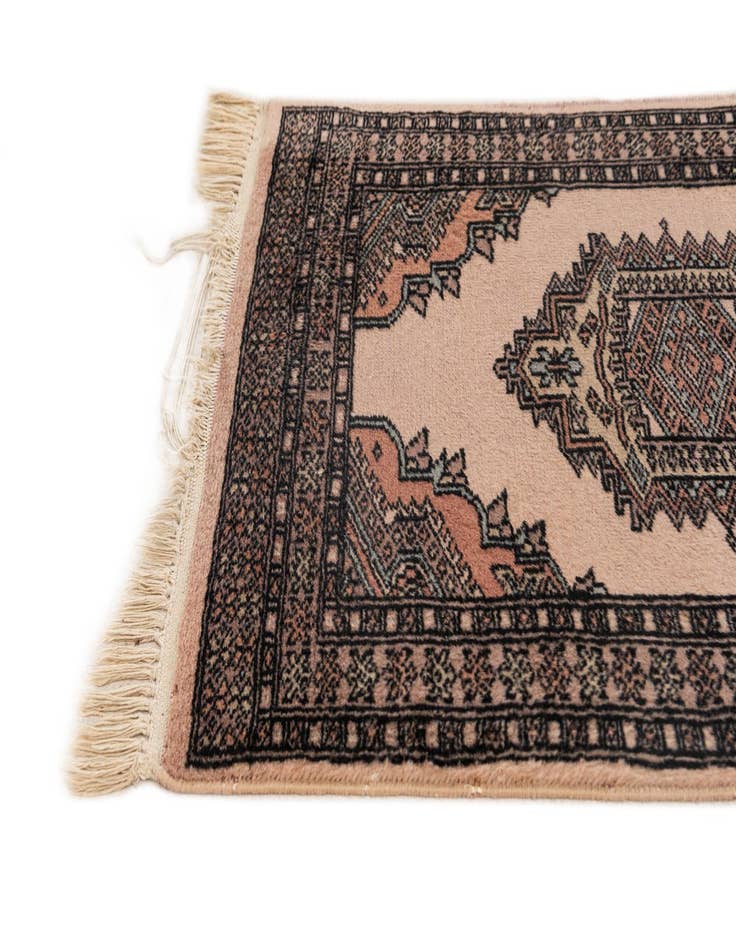 Detail image of  2' 1 x 3' 2  Hand Knotted Bokhara Oriental Wool Rug