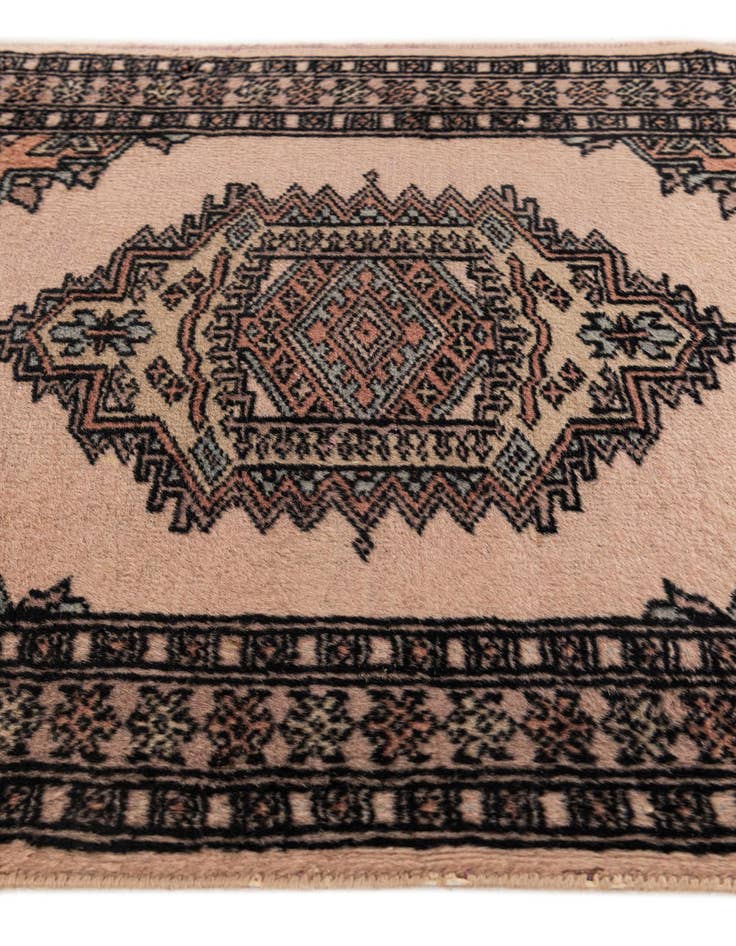 Detail image of  2' 1 x 3' 2  Hand Knotted Bokhara Oriental Wool Rug