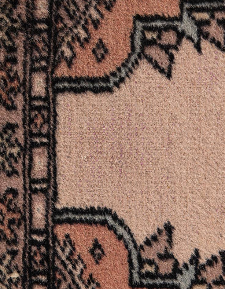 Detail image of  2' 1 x 3' 2  Hand Knotted Bokhara Oriental Wool Rug