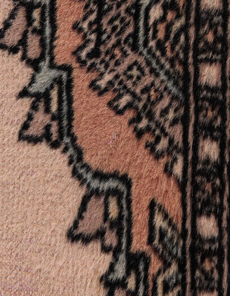 Detail image of  2' 1 x 3' 2  Hand Knotted Bokhara Oriental Wool Rug