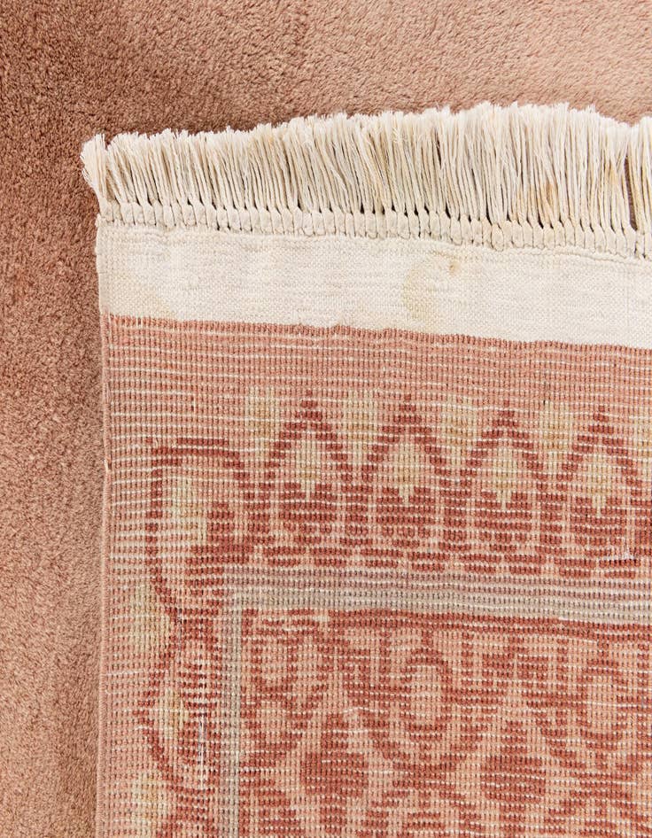 Detail image of  5' 6 x 8' 3  Hand Knotted Carved Pekin Wool Rug