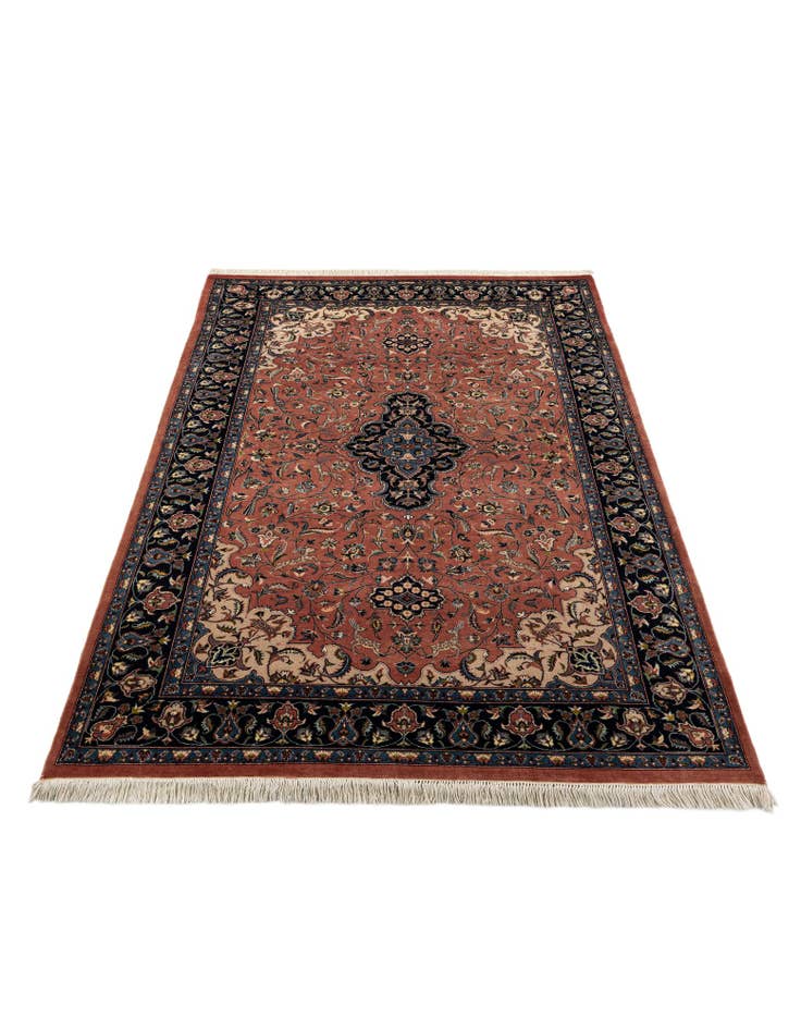 Detail image of  6' 1 x 8' 9  Hand Knotted Isfahan Oriental Wool Rug