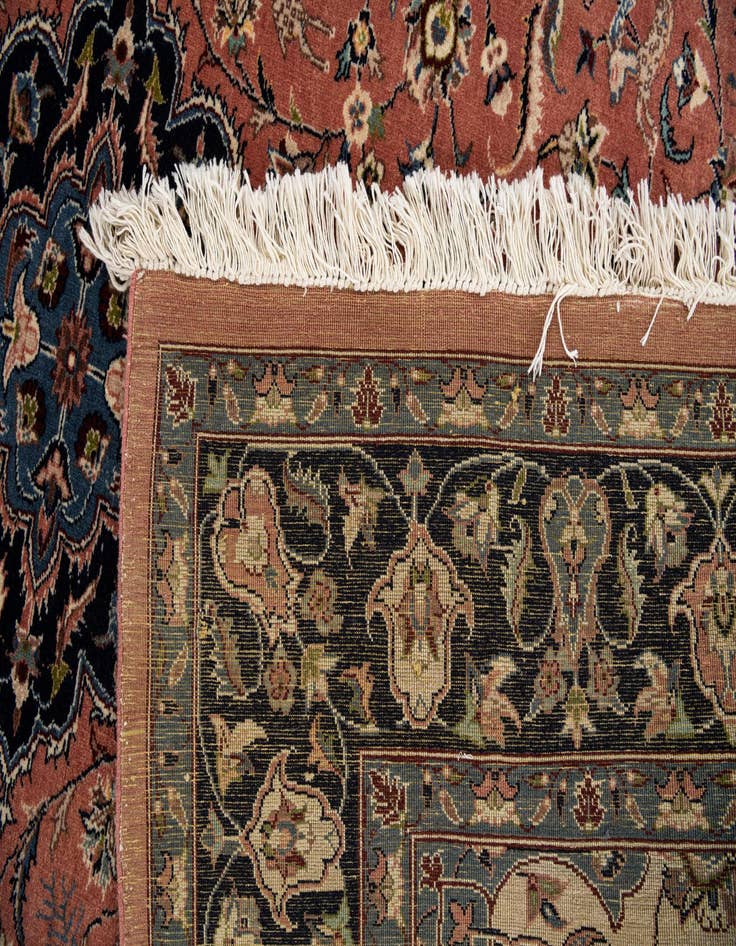 Detail image of  6' 1 x 8' 9  Hand Knotted Isfahan Oriental Wool Rug