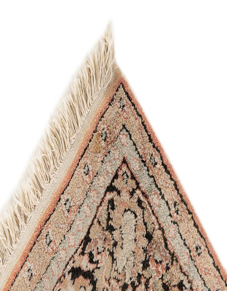 Detail image of  2' 11 x 5' 4  Hand Knotted Kashmir Wool Rug