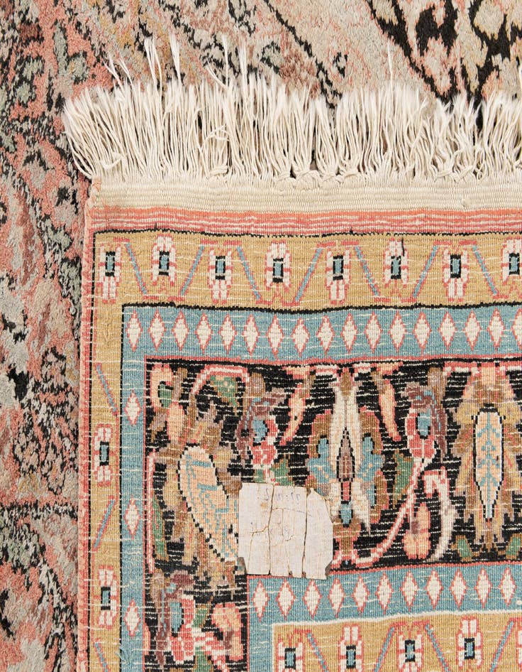 Detail image of  2' 11 x 5' 4  Hand Knotted Kashmir Wool Rug