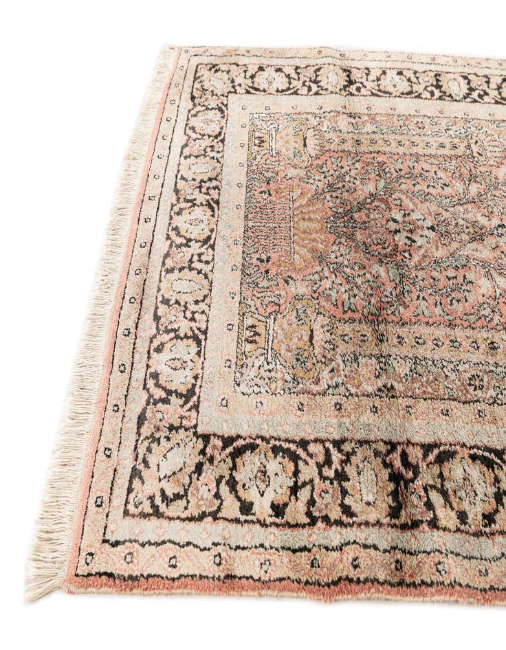 Detail image of  2' 11 x 5' 4  Hand Knotted Kashmir Wool Rug