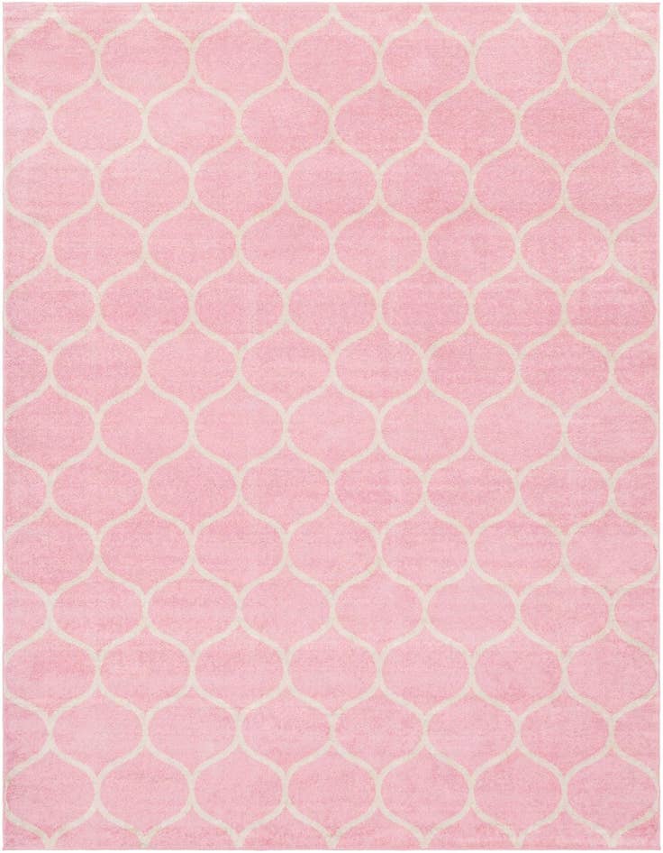 Detail image of 7' 10 x 10' Lattice Frieze Rug