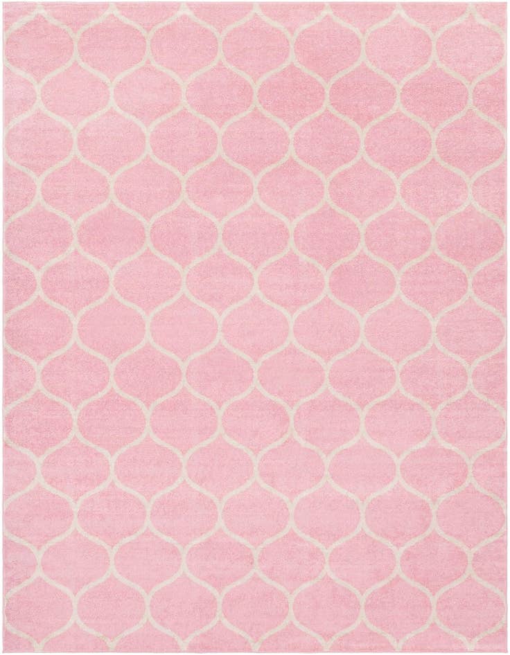 Detail image of 5' 3 x 8' Lattice Frieze Rug