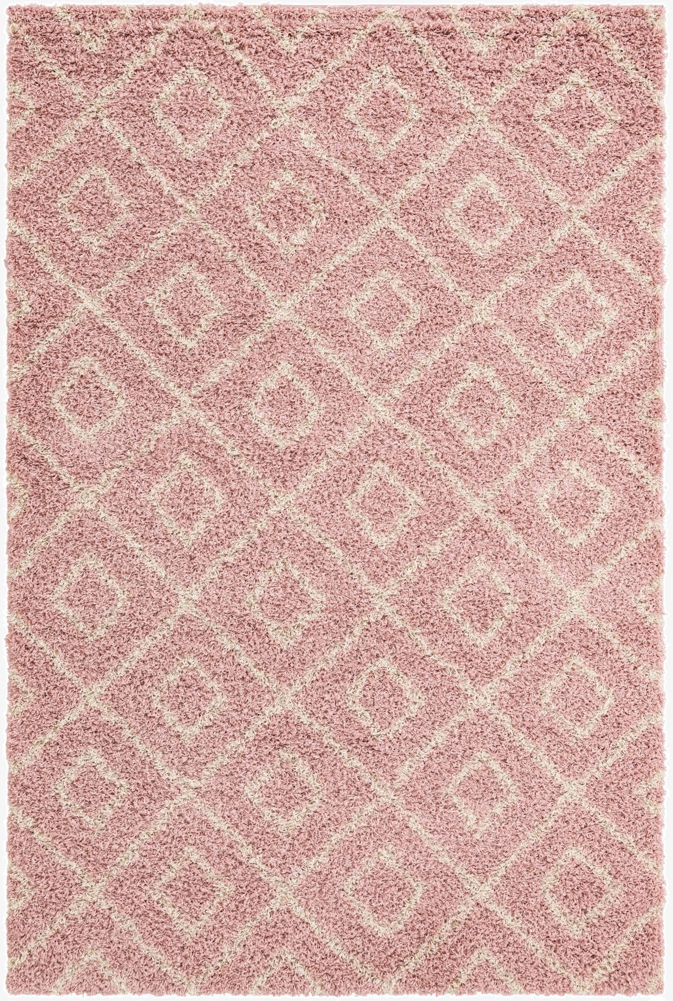  6' x 9' Lattice Shag Rug