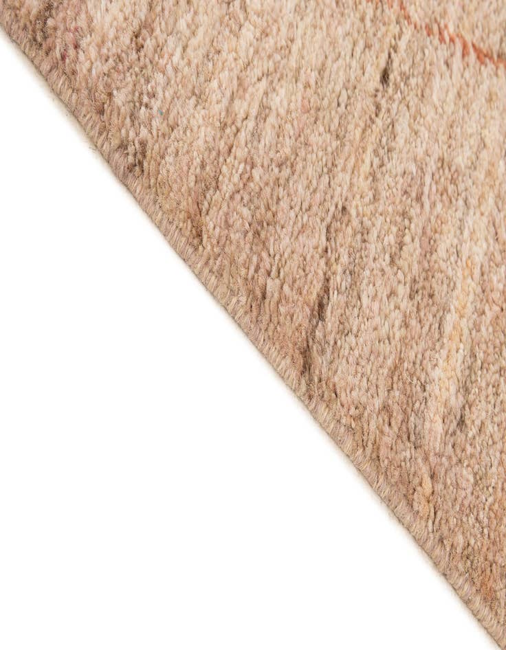 Detail image of  4' 8 x 6' 7  Hand Knotted Moroccan Wool Rug