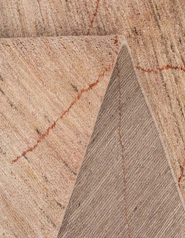 Detail image of  4' 8 x 6' 7  Hand Knotted Moroccan Wool Rug