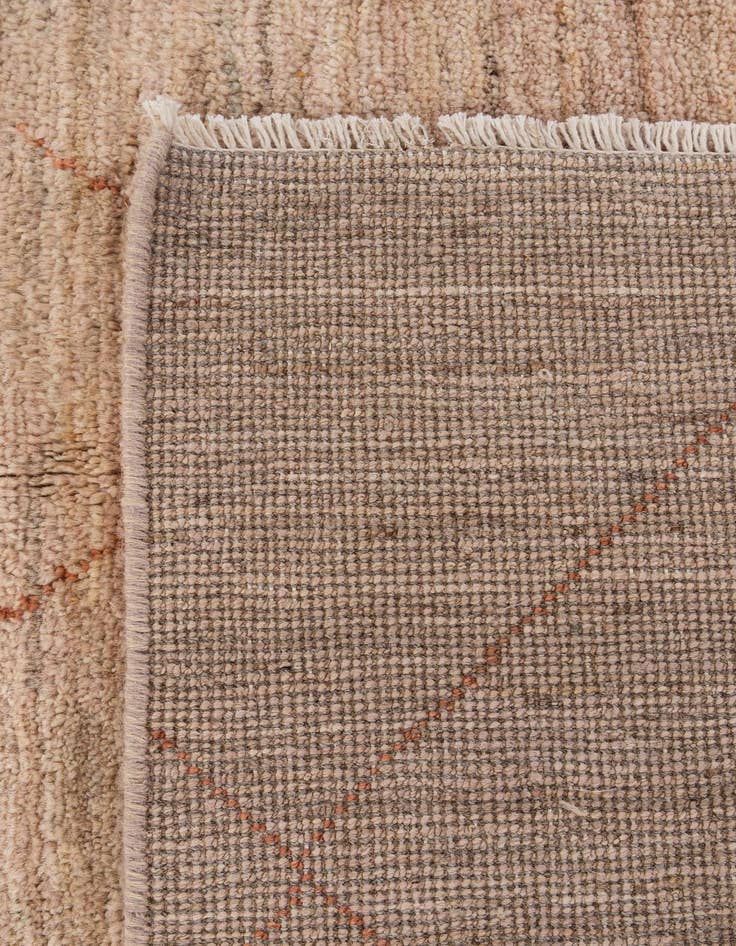 Detail image of  4' 8 x 6' 7  Hand Knotted Moroccan Wool Rug