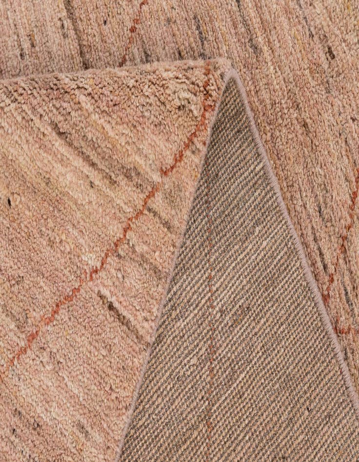 Detail image of  4' 7 x 6' 6  Hand Knotted Moroccan Wool Rug