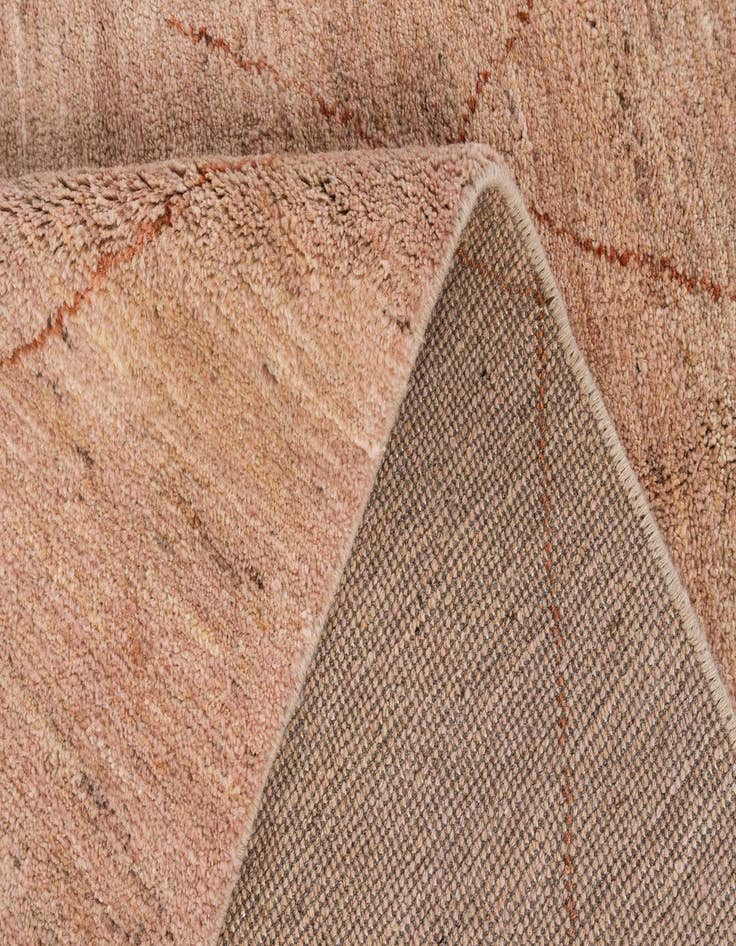 Detail image of  4' 9 x 6'  Hand Knotted Moroccan Wool Rug