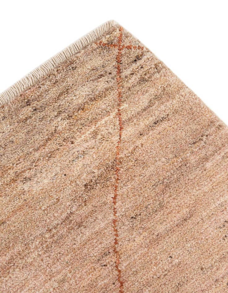 Detail image of  4' 9 x 6'  Hand Knotted Moroccan Wool Rug