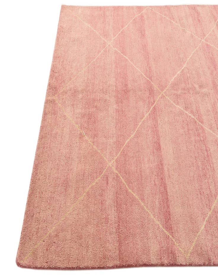 Detail image of  5' 6 x 8' 5  Hand Knotted Moroccan Wool Rug