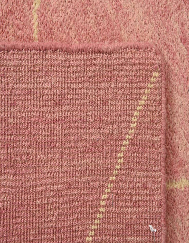 Detail image of  5' 6 x 8' 5  Hand Knotted Moroccan Wool Rug