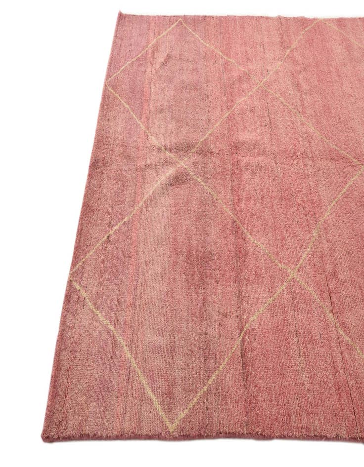 Detail image of  5' 6 x 7' 9  Hand Knotted Moroccan Wool Rug