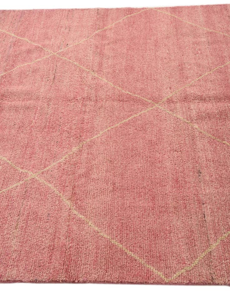 Detail image of  5' 6 x 7' 9  Hand Knotted Moroccan Wool Rug