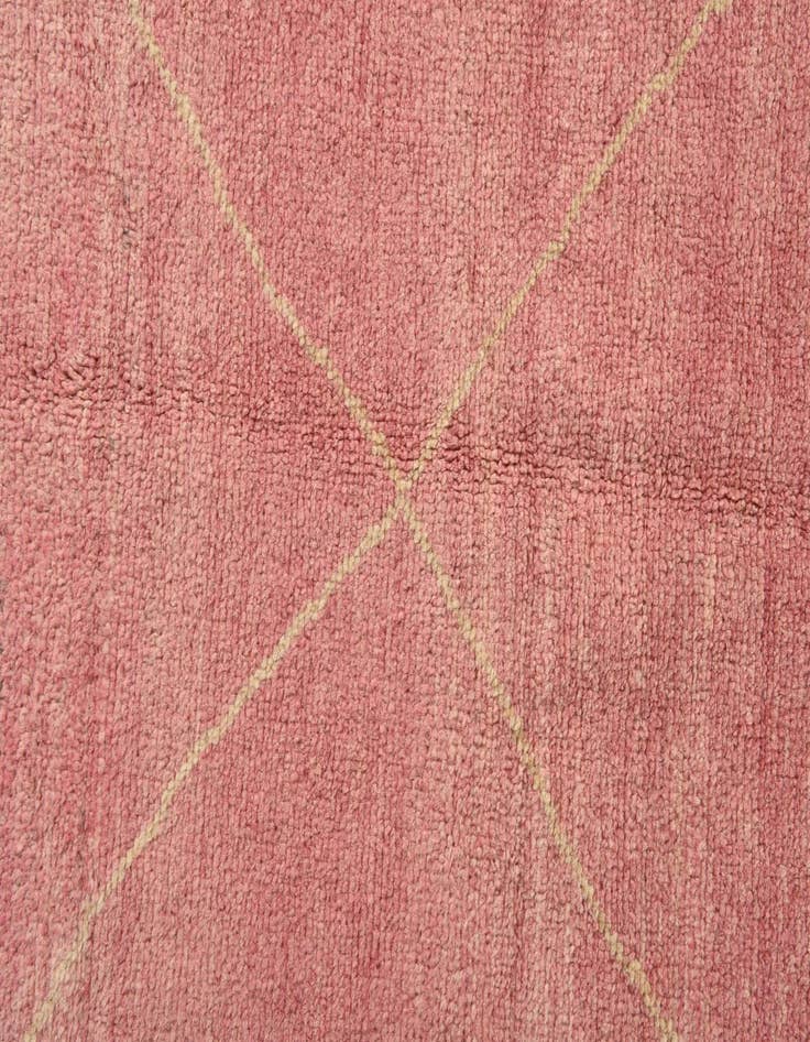 Detail image of  5' 6 x 7' 9  Hand Knotted Moroccan Wool Rug