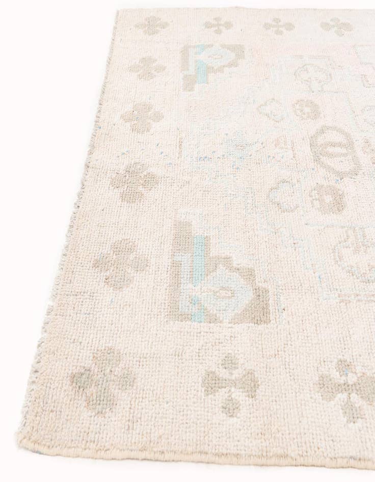 Detail image of  5' 9 x 9'  Hand Knotted Moroccan Wool Rug