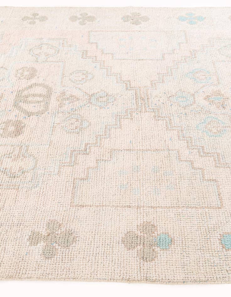 Detail image of  5' 9 x 9'  Hand Knotted Moroccan Wool Rug