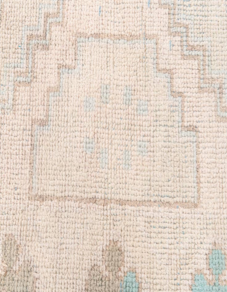 Detail image of  5' 9 x 9'  Hand Knotted Moroccan Wool Rug