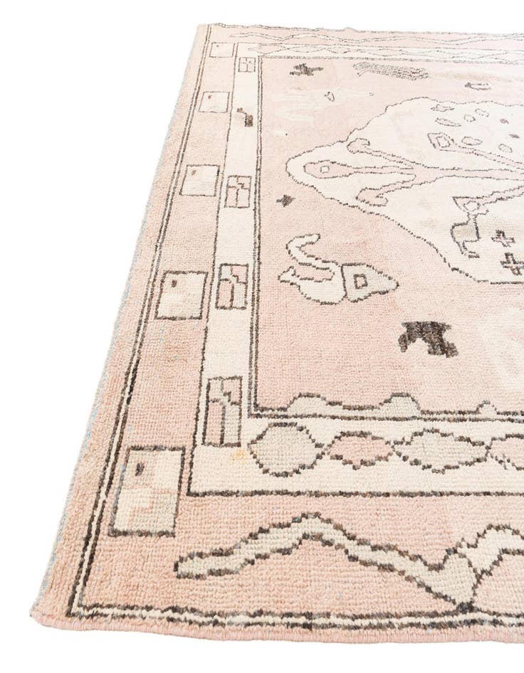 Detail image of  8' 6 x 11' 9  Hand Knotted Moroccan Wool Rug