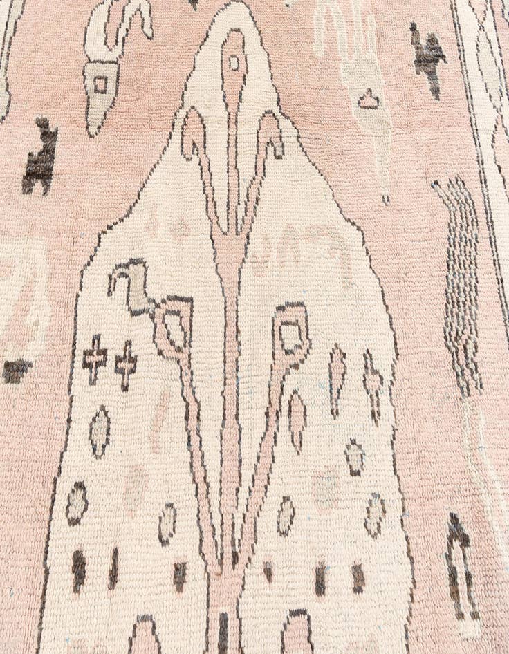 Detail image of  8' 6 x 11' 9  Hand Knotted Moroccan Wool Rug