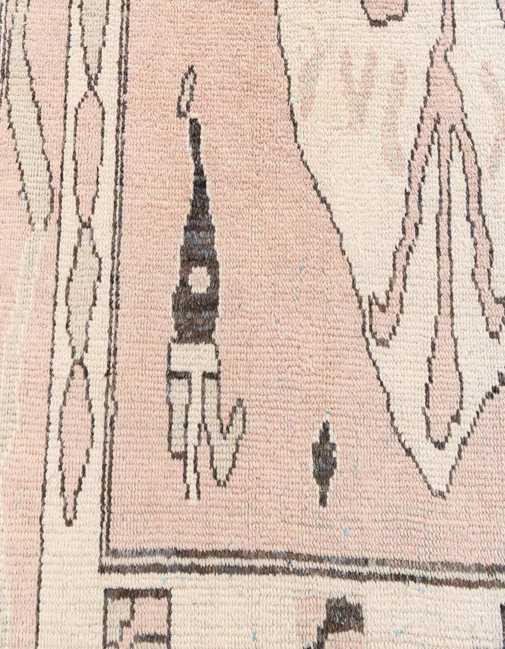 Detail image of  8' 6 x 11' 9  Hand Knotted Moroccan Wool Rug