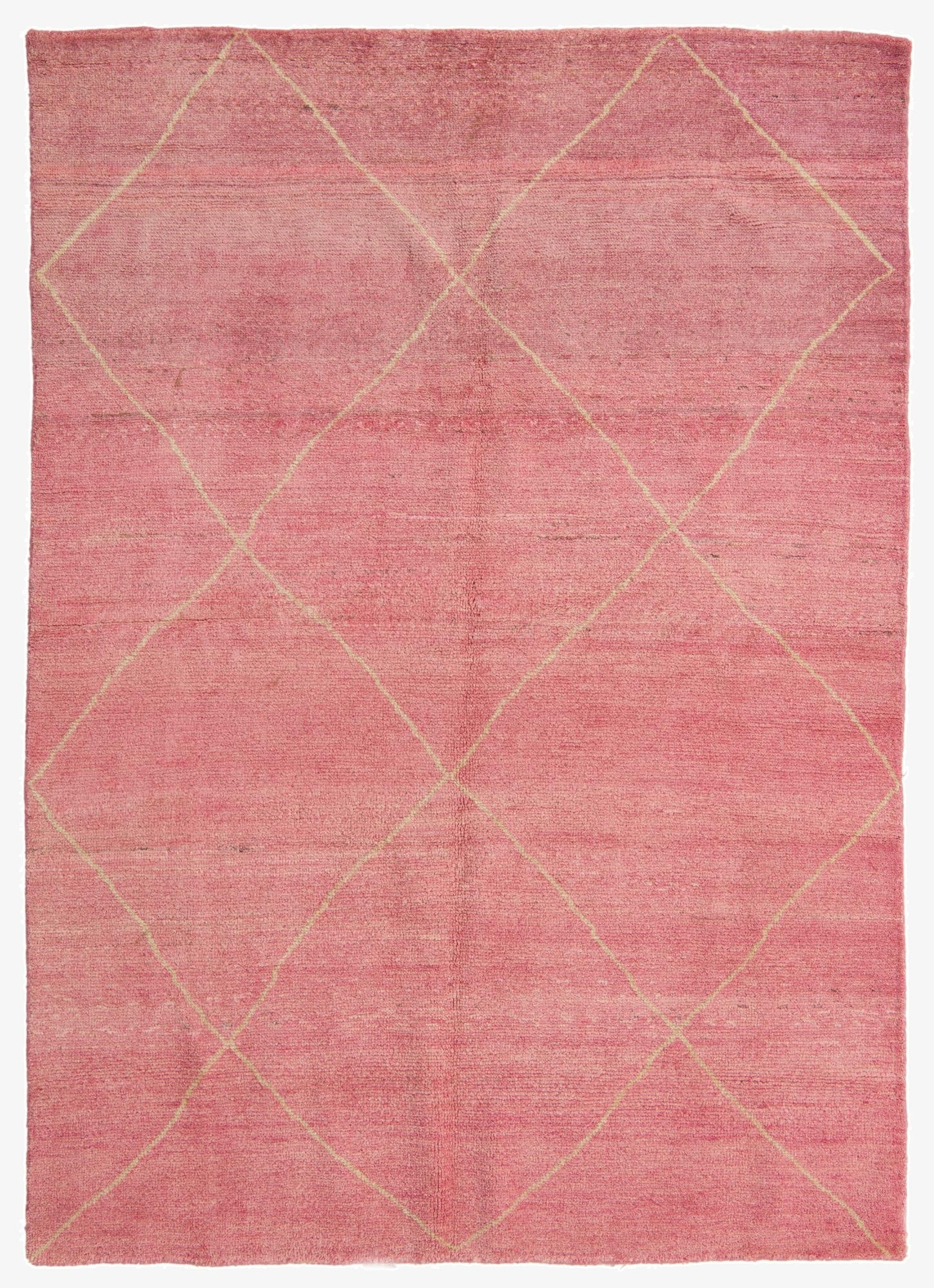  5' 6 x 7' 9  Hand Knotted Moroccan Wool Rug