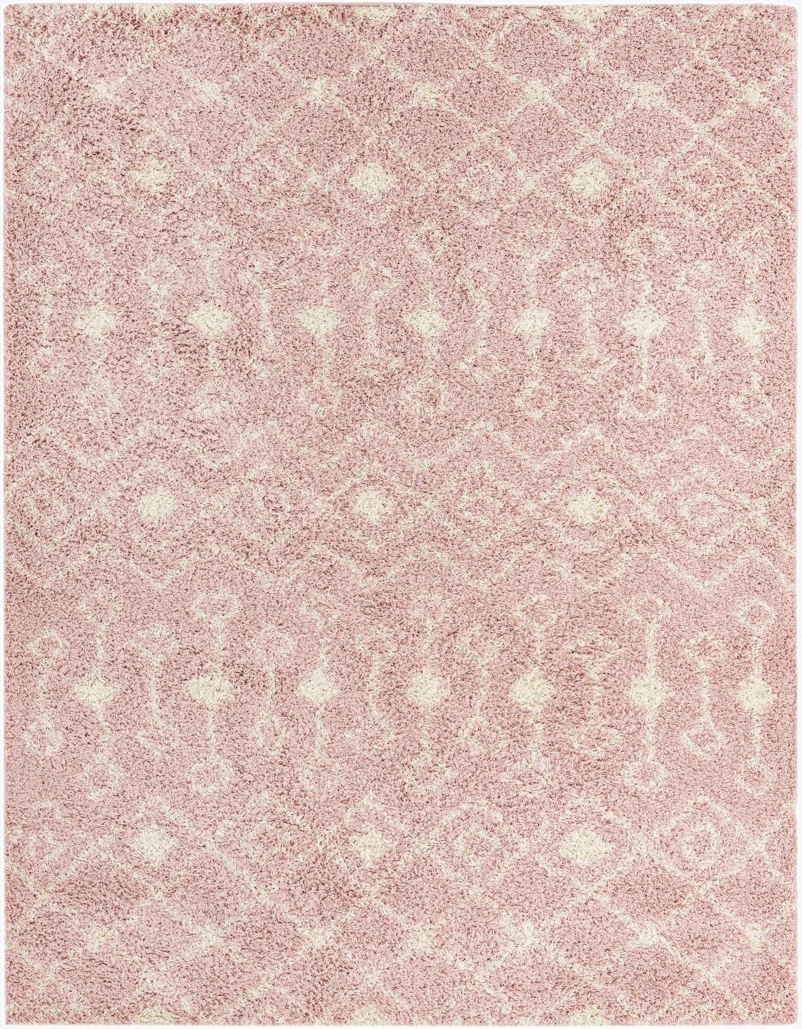  7' 10 x 10' Moroccan Trellis Shag Rug