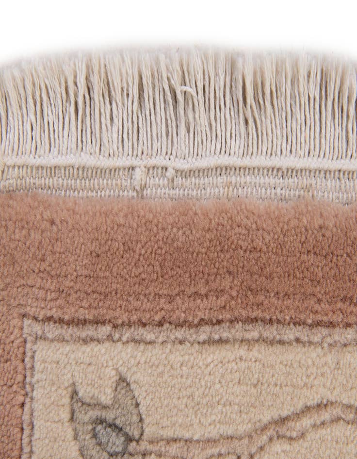 Detail image of  4' x 5' 11  Hand Knotted Nepal Wool Rug