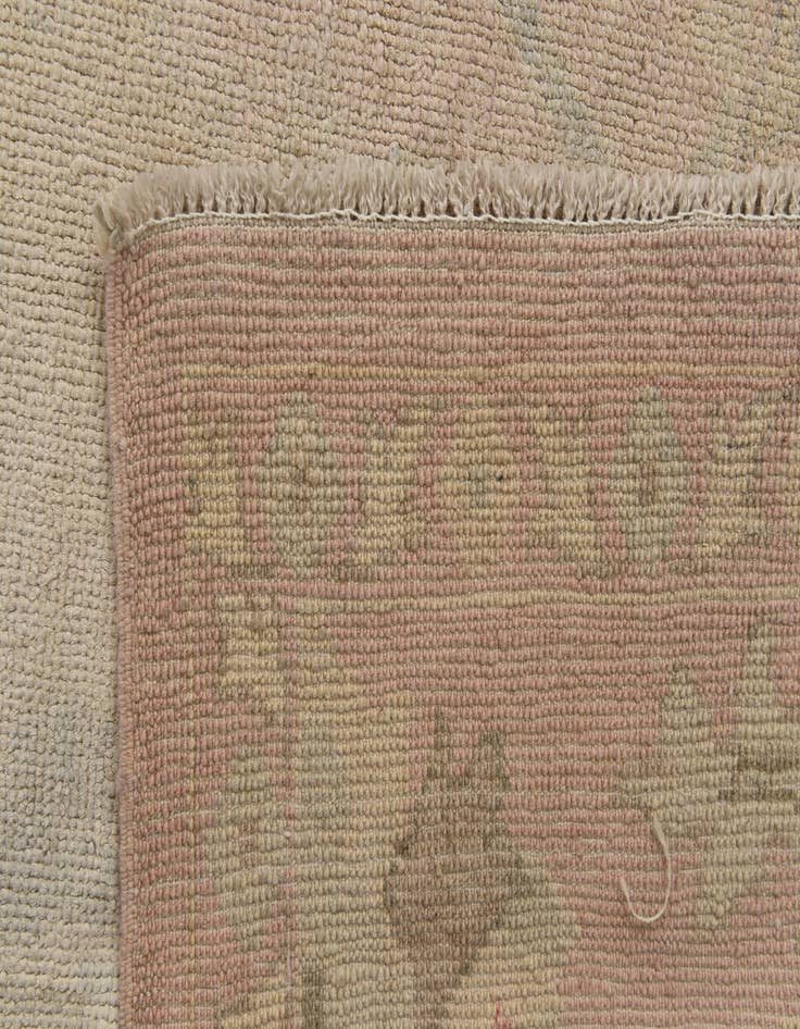 Detail image of  10' 4 x 13' 10  Hand Knotted Oushak Wool Rug