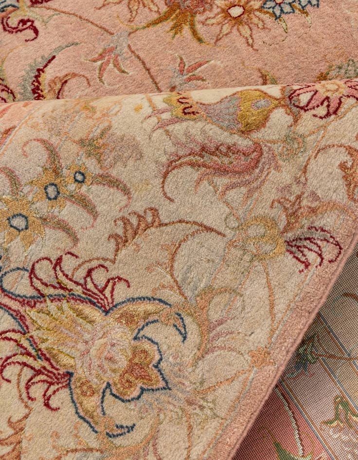 Detail image of  5' 8 x 8' 3  Hand Knotted Tabriz Persian Rug