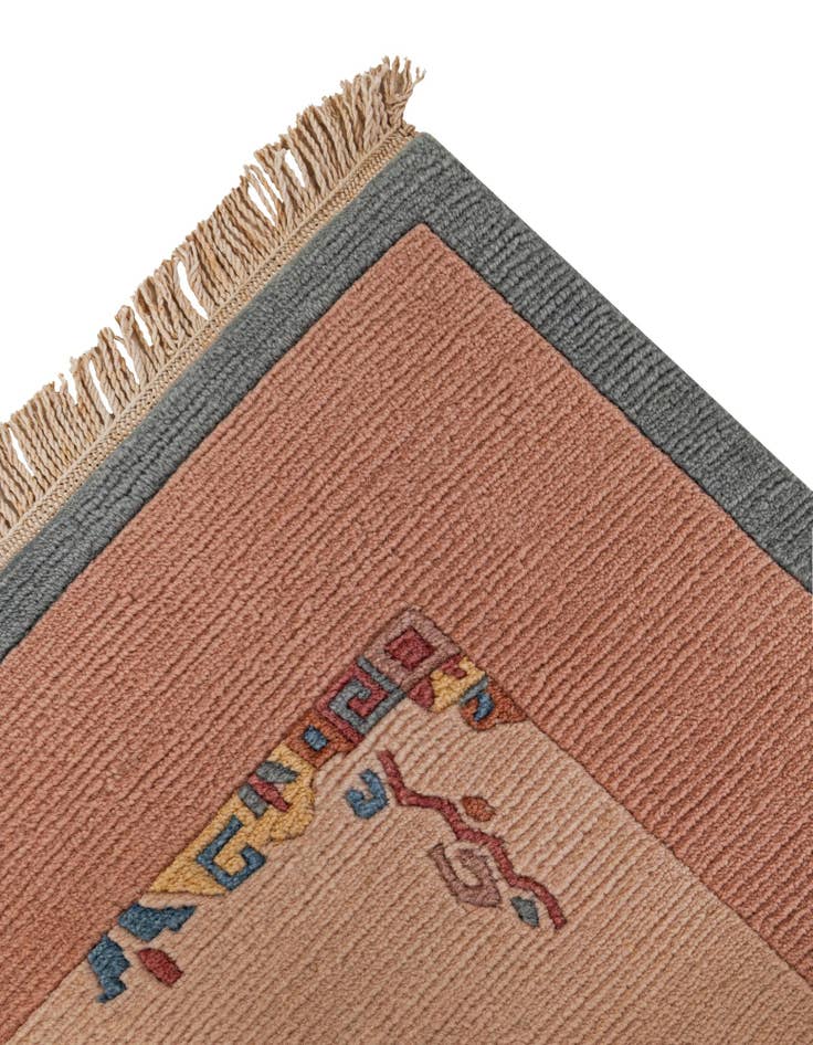 Detail image of  5' 7 x 7' 9  Hand Knotted Tibet Wool Rug