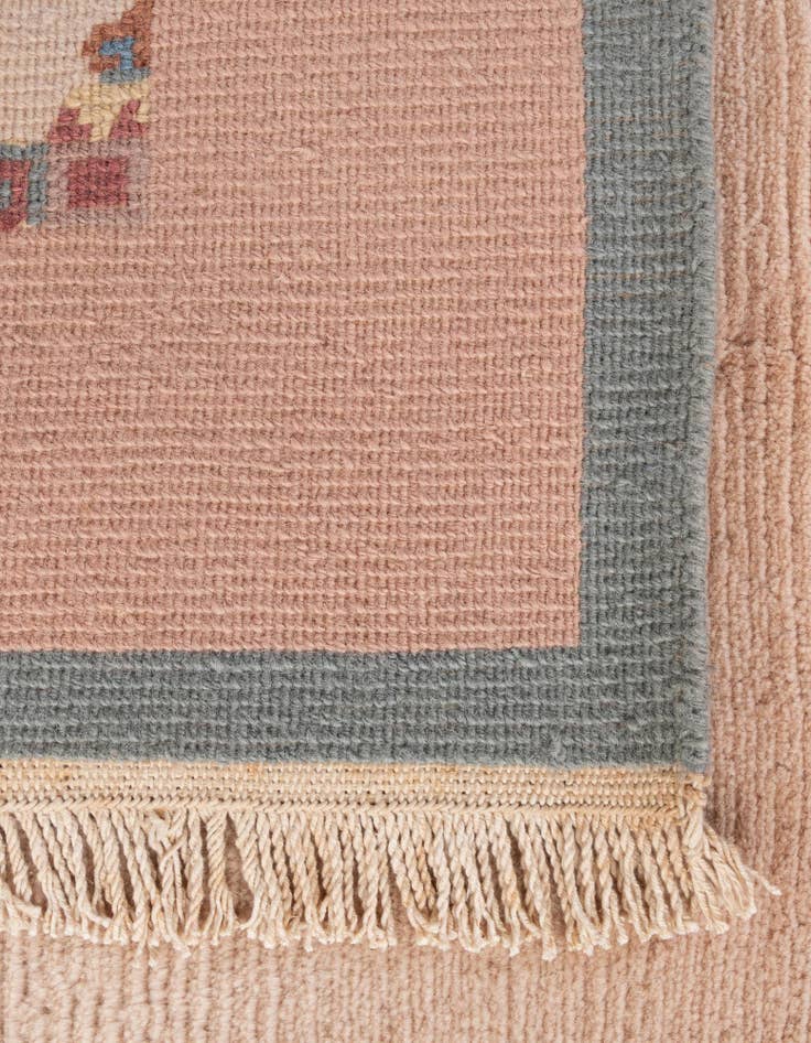 Detail image of  5' 7 x 7' 9  Hand Knotted Tibet Wool Rug