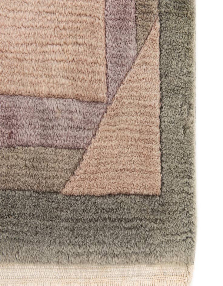 Detail image of  5' 8 x 7' 11  Hand Knotted Tibet Wool Rug