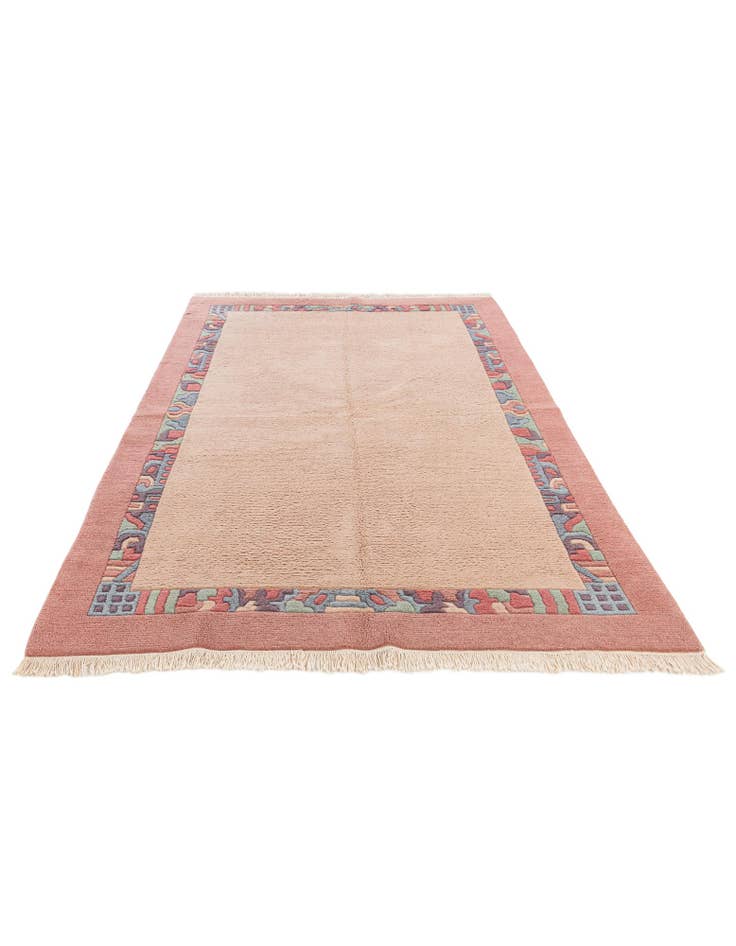 Detail image of  5' 7 x 8'  Hand Knotted Tibet Wool Rug