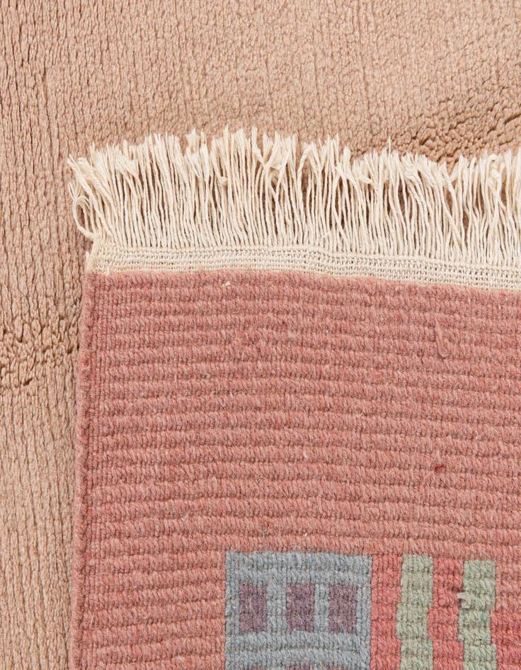 Detail image of  5' 7 x 8'  Hand Knotted Tibet Wool Rug