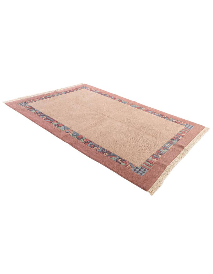 Detail image of  5' 7 x 8'  Hand Knotted Tibet Wool Rug