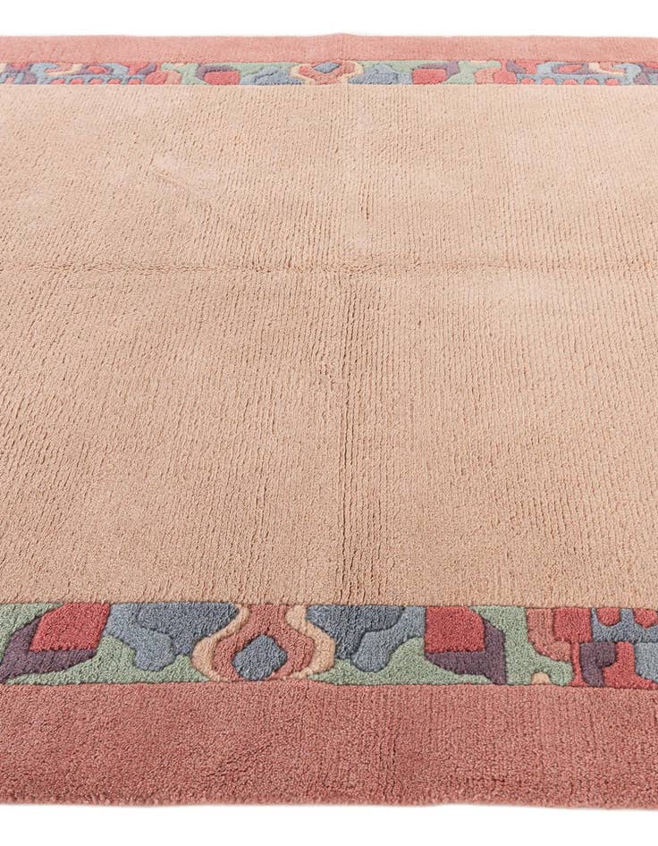 Detail image of  5' 7 x 8'  Hand Knotted Tibet Wool Rug