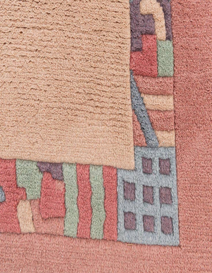 Detail image of  5' 7 x 8'  Hand Knotted Tibet Wool Rug